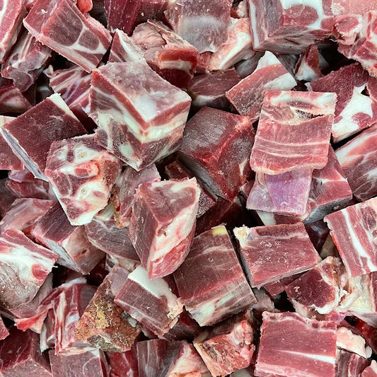 Frozen Halal Goat Meat – 2-Inch Cube Cut